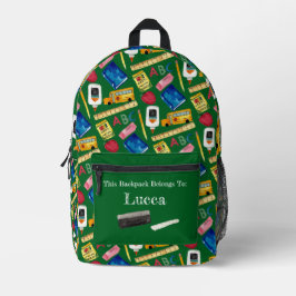 Schultage Muster Bedruckter Rucksack