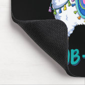 Schultage Nr. Probllama Llama 3. Klasse Teache Mousepad (Ecke)