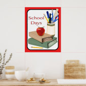 Schultage Poster (Küche)