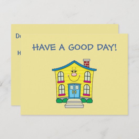 Schultage Postkarte (Vorne/Hinten)