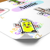 Schultage Print, Werteplakat (Matte) Poster (Ecke)