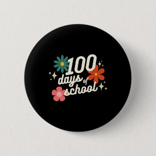 Schultage Retro Lehrer Kindergarten Button