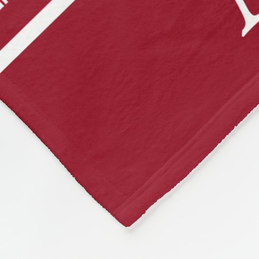 Schultage Rot-Weiß-Ticking-Streifen Fleecedecke (Ecke)