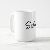 Schultage Zurück zur Schule Design Kaffeetasse (Vorderseite Links)