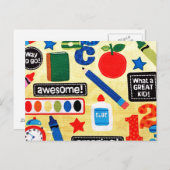 Schultagen - Drucken Postkarte (Vorne/Hinten)