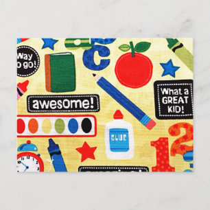 Schultagen - Drucken Postkarte