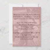 Schultanz Vor-Party Vor-Abschlussball Party Einladung (Rückseite)