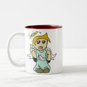 Schulter-Engel/Teufel-Tasse Zweifarbige Tasse (Links)