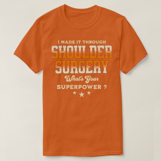 Schulter-Operation Erholung 2 T-Shirt (Design vorne)