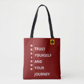 Schulter-Tote-Bag - Believe Vibe Tasche (Vorderseite)