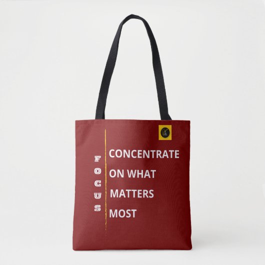Schulter-Tote-Bag - Focus Vibe Tasche (Vorderseite)