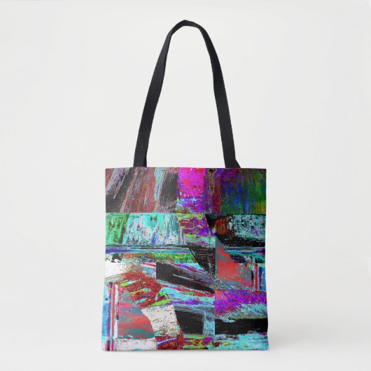 Schulter-Tote – Neon Pulse Tasche (Vorderseite)