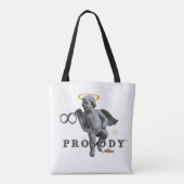 Schulter-Tote (weiß) Tasche (Rückseite)