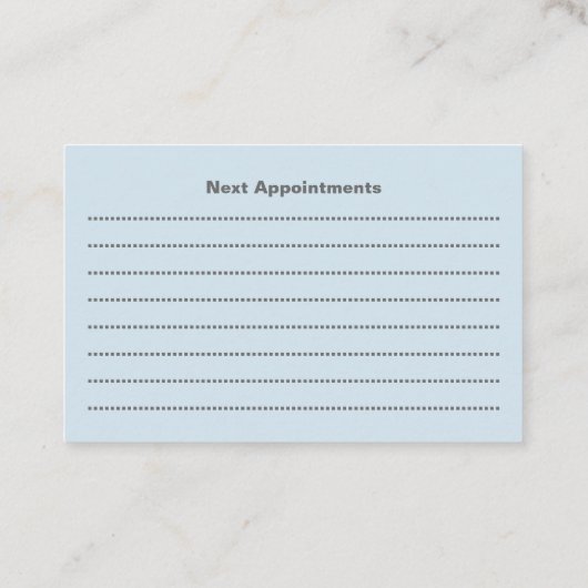 Schultermine Visitenkarte (Rückseite)