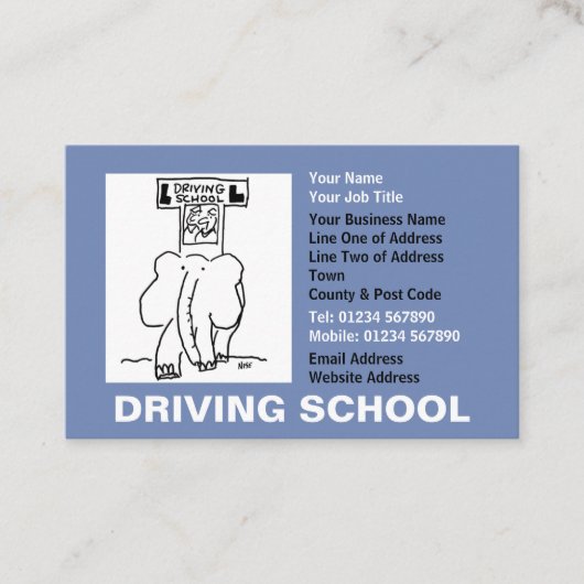 Schultermine Visitenkarte (Vorderseite)