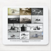 Schultern von Riesen Hubschrauber Mousepad (Vorne)