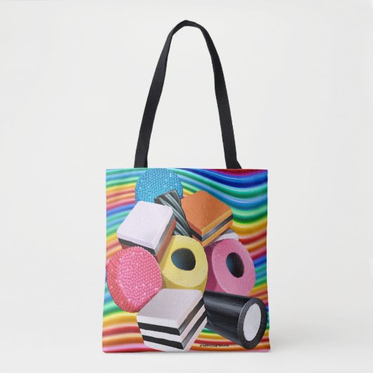 Schultertasche. Candy Allsorts Kaskade Tasche (Vorderseite)