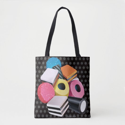 Schultertasche. Candy Allsorts Kaskade Tasche (Vorderseite)