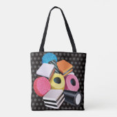 Schultertasche. Candy Allsorts Kaskade Tasche (Rückseite)