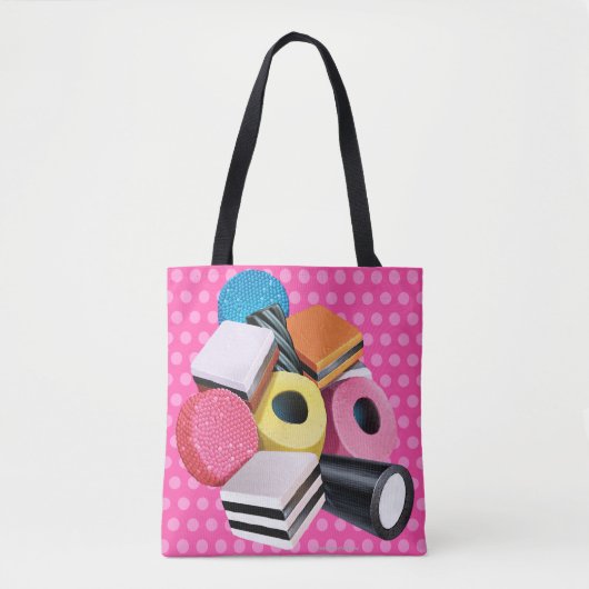 Schultertasche. Candy Allsorts kaskadierte Pinks Tasche (Vorderseite)