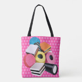 Schultertasche. Candy Allsorts kaskadierte Pinks Tasche (Rückseite)