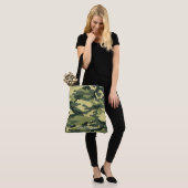 Schultertasche - Grüne Camouflage Tasche (Am Model)