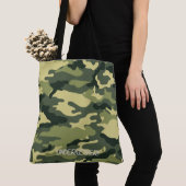 Schultertasche - Grüne Camouflage Tasche (Von Nahem)