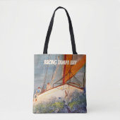 Schultertasche - Segelboot Racing Tasche (Vorderseite)