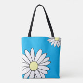 Schultertasche - Summer Daisy Blue Tasche (Rückseite)
