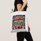 Schultertasche: Weihnachts-Pilzdesign Tasche (Von Nahem)