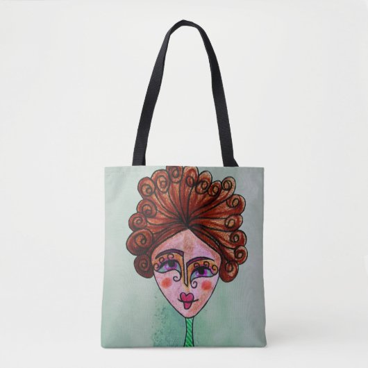 Schultertasche (Whimsical Woman - 01) Tasche (Vorderseite)