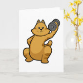 Schultertraining mit Dumbell Karte (Gelbe Blume)