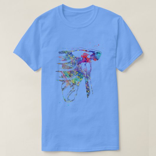 Schulterverlagerung 1 T-Shirt (Design vorne)