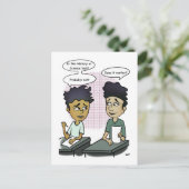 Schultest Funny Postcard Postkarte (Stehend Vorderseite)