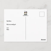 Schultest Funny Postcard Postkarte (Rückseite)