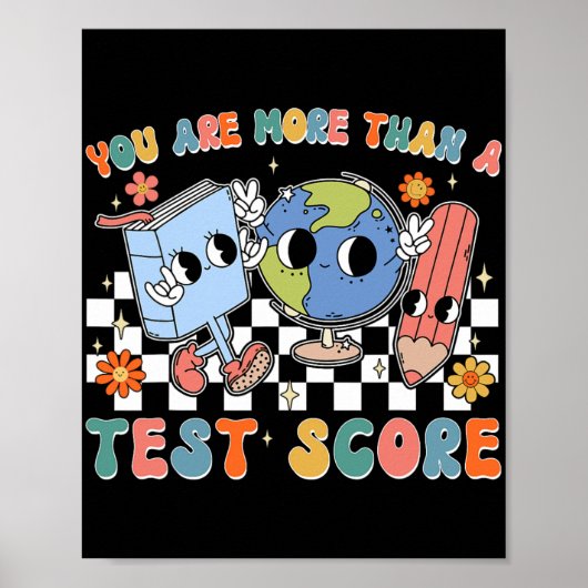 Schultest Sie sind mehr als ein Testergebnis Poster (Vorne)