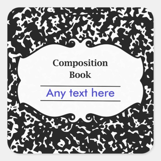 Schulthemenaufkleber Quadratischer Aufkleber (Vorderseite)