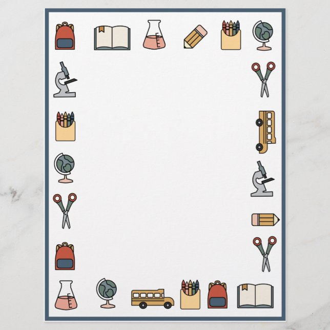 Schulthemenlehrer Busbuchwelt Briefbogen (Vorderseite)