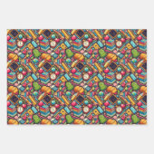 Schulthemenumrandungspapier Set 3 Geschenkpapier Set (Vorderseite 3)