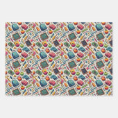 Schulthemenumrandungspapier Set 3 Geschenkpapier Set (Vorderseite)