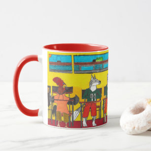 "Schultiere lernen im Unterricht" Tasse