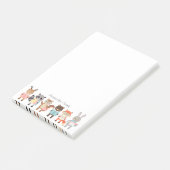 Schultiere Post-it Klebezettel (angewinkelt)