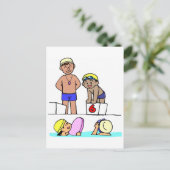 Schultreffen Postkarte (Stehend Vorderseite)