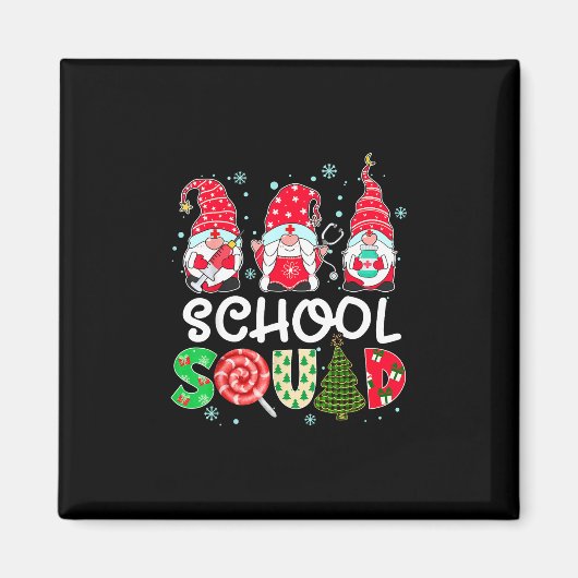 Schultrupp Zwergenkrankenschwester Stethoskop Weih Magnet (Vorne)