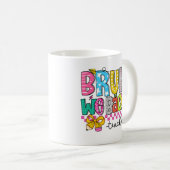 Schultüte für Lehrer mit süßem Design Kaffeetasse (VorderseiteRechts)