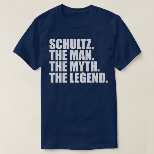 SchultzSchultz Familienname Schultz Nachname Schul T-Shirt (Design vorne)