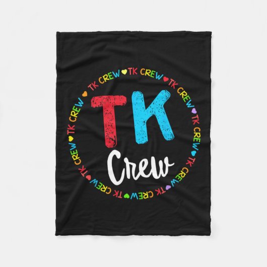 Schulübergang Kindergarten Team Crew Fleecedecke (Vorderseite)
