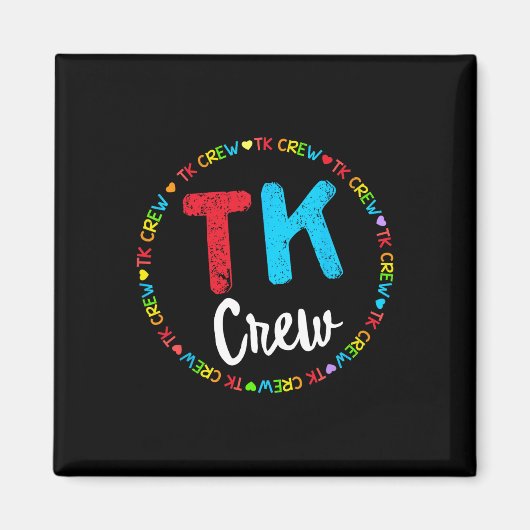 Schulübergang Kindergarten Team Crew Magnet (Vorne)