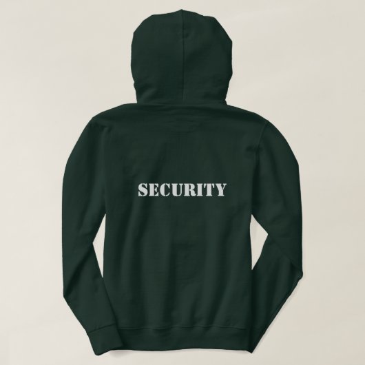 Schulung des Sicherheitspersonals für Mitglieder d Hoodie (Design Rückseite)