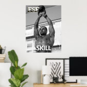 Schulung Fitness Business Logo-Skill-Poster Poster (Heimbüro)